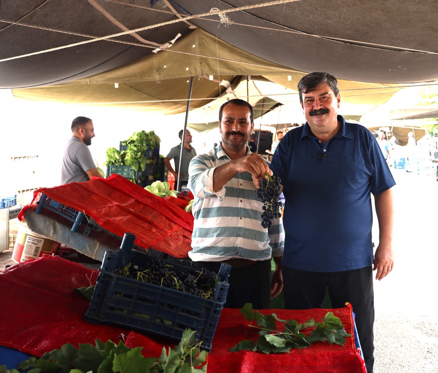 BAŞKAN YILDIZ, PAZARCI ESNAFIYLA BULUŞTU