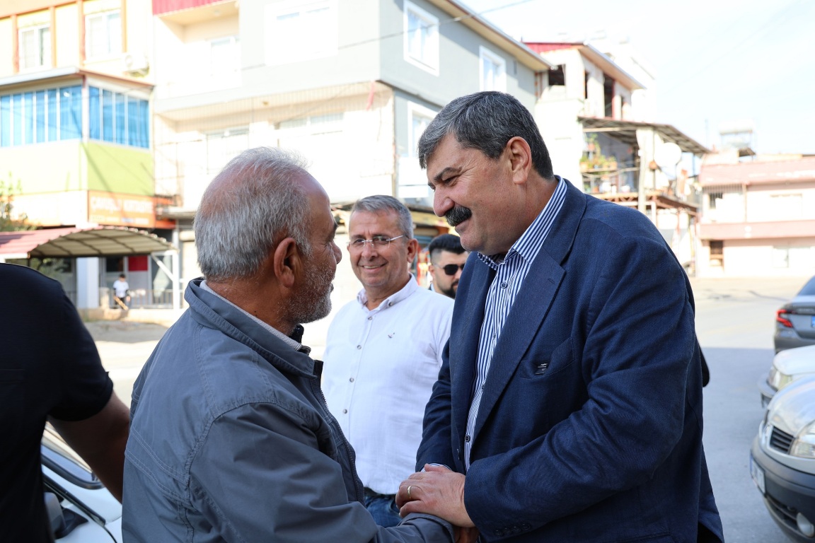 BAŞKAN ABDURRAHMAN YILDIZ, ÇAVUŞLU’DA ESNAF VE VATANDAŞLARLA BULUŞTU