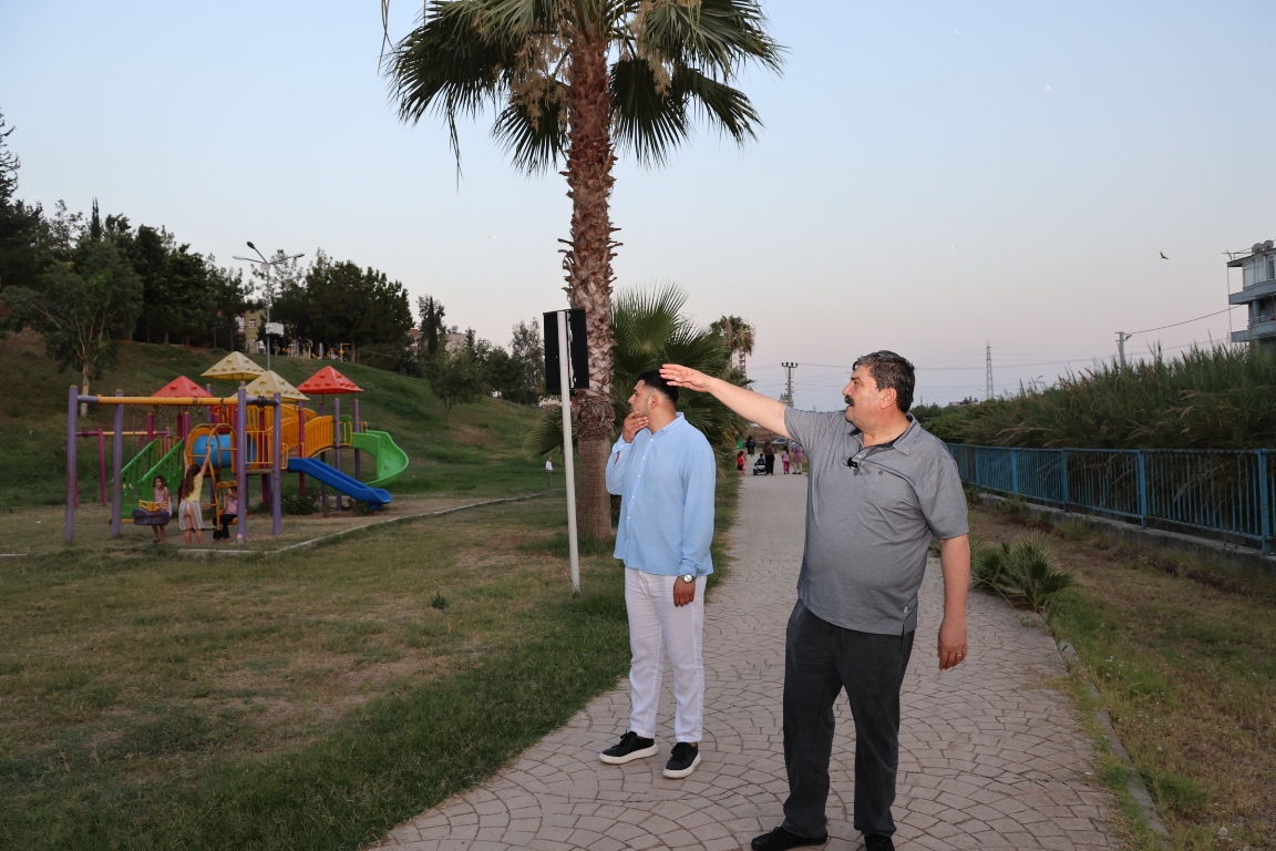 BAŞKAN YILDIZ, ÇAĞDAŞKENT MAHALLESİ’NDEKİ SPOR SAHALARI, PARK VE MESİRE ALANLARINDA İNCELEME YAPTI