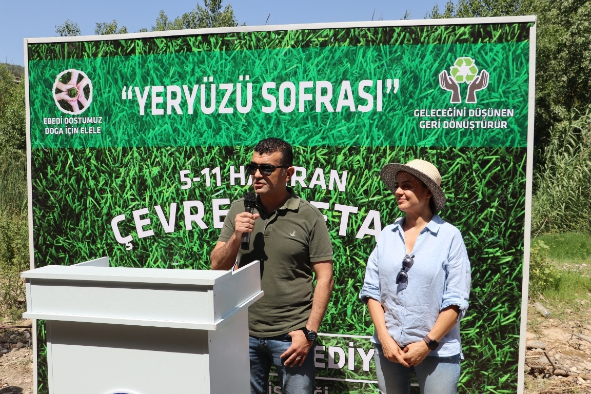 TAŞ OCAĞI YAPILMASI PLANLANAN HAMZABEYLİ MAHALLESİ’NDE ÇEVRE SORUNLARINA KARŞI “YERYÜZÜ SOFRASI” KURULDU