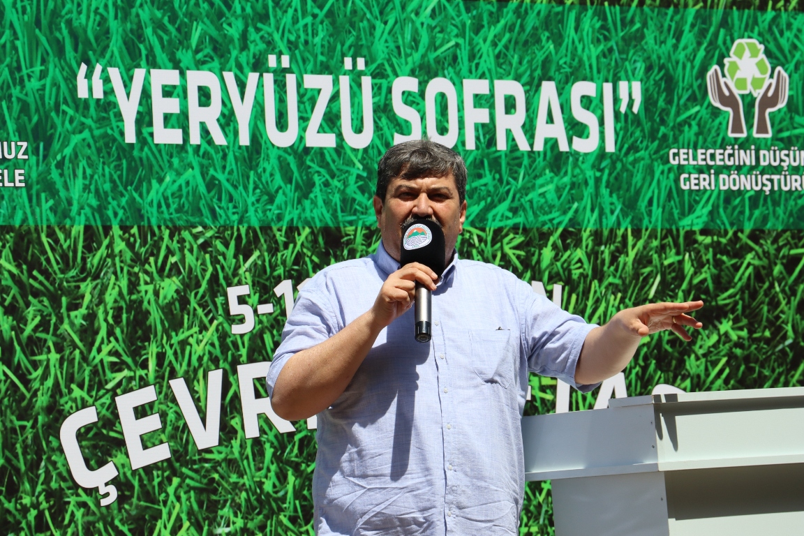 TAŞ OCAĞI YAPILMASI PLANLANAN HAMZABEYLİ MAHALLESİ’NDE ÇEVRE SORUNLARINA KARŞI “YERYÜZÜ SOFRASI” KURULDU