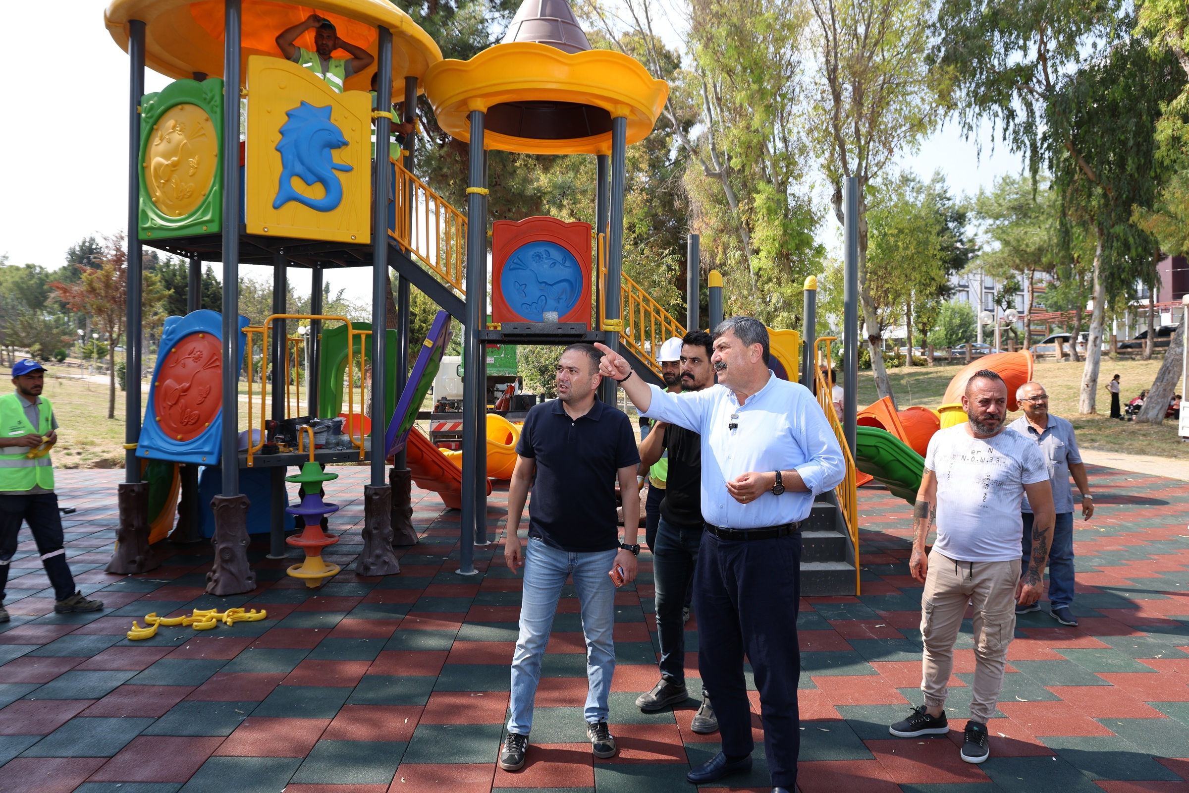 BAŞKAN YILDIZ, 3 OCAK PARKI’NDAKİ YENİLEME ÇALIŞMALARINI İNCELEDİ - Görsel 7