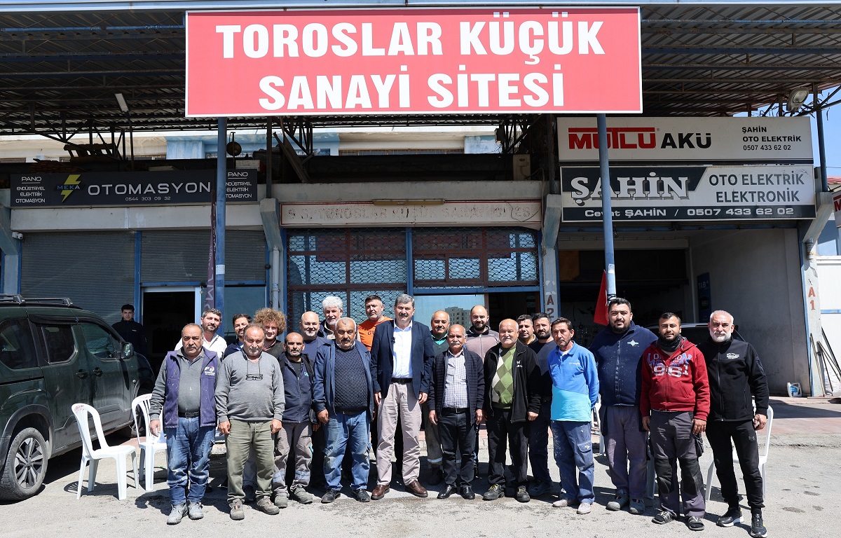 BAŞKAN YILDIZ, KÜÇÜK SANAYİ ESNAFIYLA BULUŞTU: “TOROSLAR ÜRETİMLE BÜYÜYECEK”