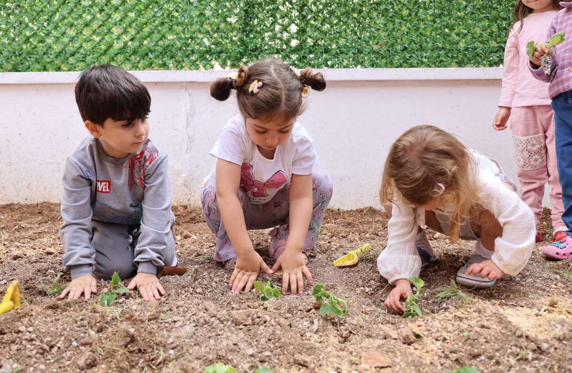 TOROSLAR BELEDİYESİ ÇOCUKLARA BİNLERCE FİDE DAĞITTI