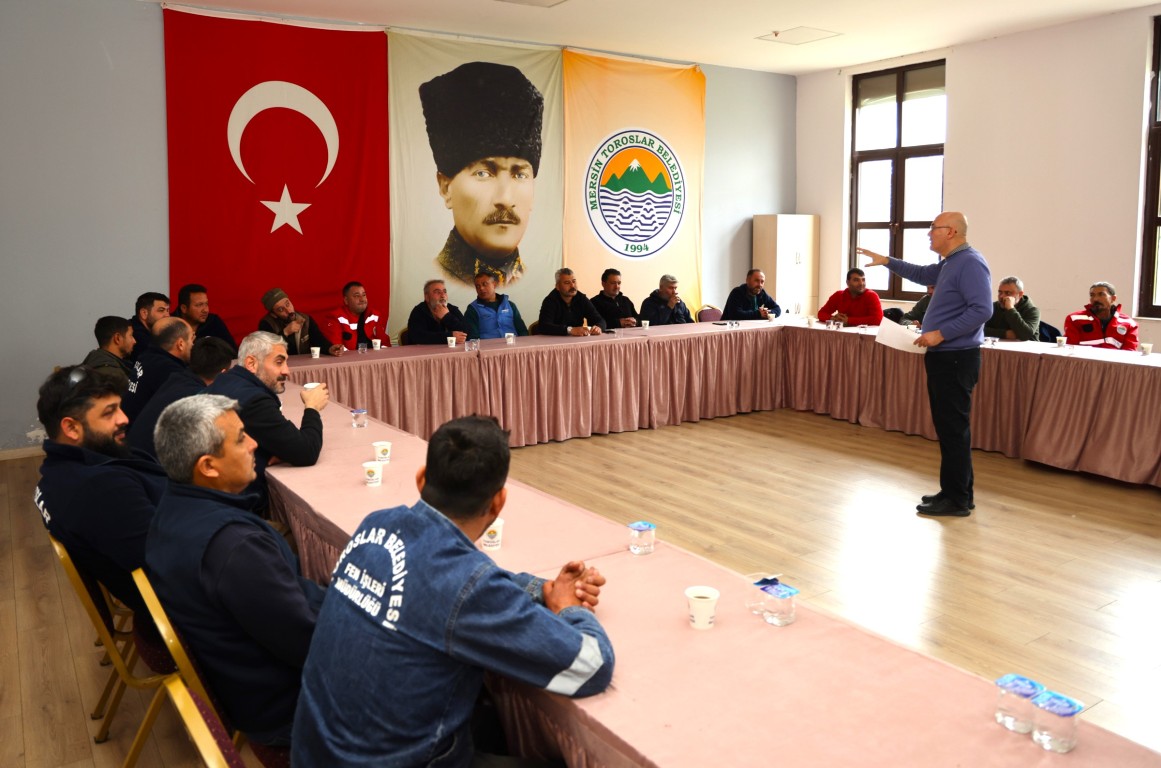 TOROSLAR BELEDİYE PERSONELİNE İŞ SAĞLIĞI VE GÜVENLİĞİ EĞİTİMİ