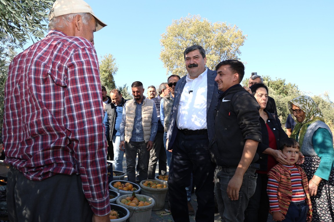 TOROSLAR BELEDİYE BAŞKANI YILDIZ, CENNET MEYVESİ HASADINA KATILDI