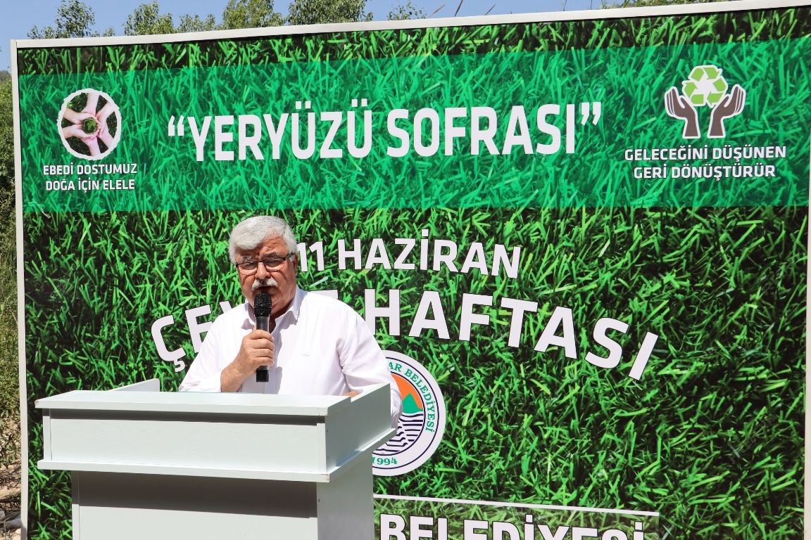 TAŞ OCAĞI YAPILMASI PLANLANAN HAMZABEYLİ MAHALLESİ’NDE ÇEVRE SORUNLARINA KARŞI “YERYÜZÜ SOFRASI” KURULDU